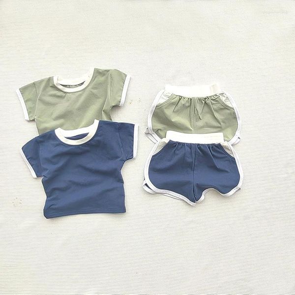 Ensembles de vêtements 1-3Y enfant en bas âge enfant bébé garçon vêtements décontractés à manches courtes t-shirts hauts Shorts sports d'été tenues filles