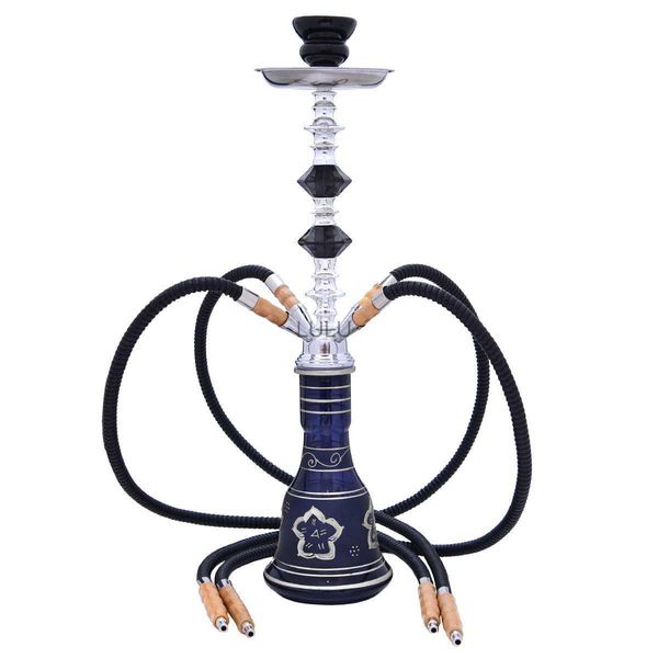 Completo Zubehör 4 Smoking Pipa Pipe Party Glasschläuche Cachimba Hookah Narguile Shisha Sisha Chicha Club Set HKD230809