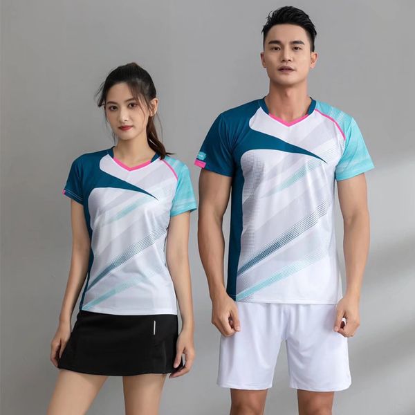 Diğer Spor Malzemeleri Tenis T Shirt Kadınlar / Erkekler Marka Badminton T-Shirt Sıras Tenis Formaları Masa Tenis Gömlekleri Takım Spor Giyim 230808