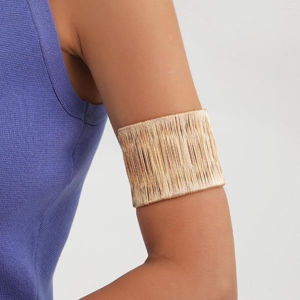 Armreif 1 Stück einfacher Metall-Armring für Damen, Basic, Sommer, Urlaub, Musik, Festival, Schmuck