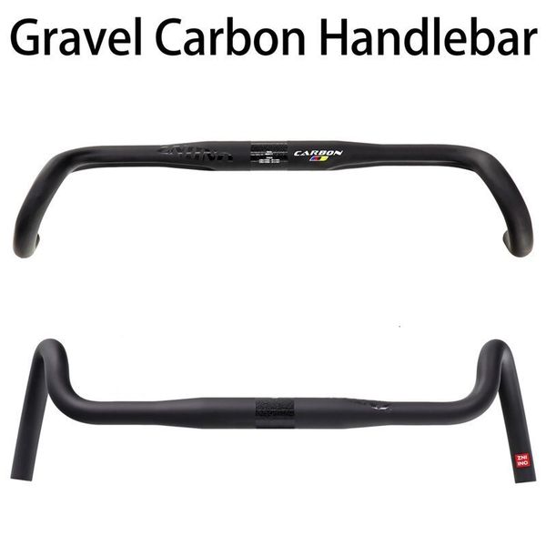 Fahrradlenkerkomponenten Carbon Gravel Lenker Big Flare Bar Cyclocross Road Lenker 400420440mm Carbonfaser Fahrrad 230808