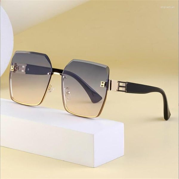 Солнцезащитные очки с защитой от ультрафиолета Advanced Sense Big Face Slimming Роскошные дизайнерские очки Summer Seaside Resort солнцезащитные очки, подходящие для всех людей