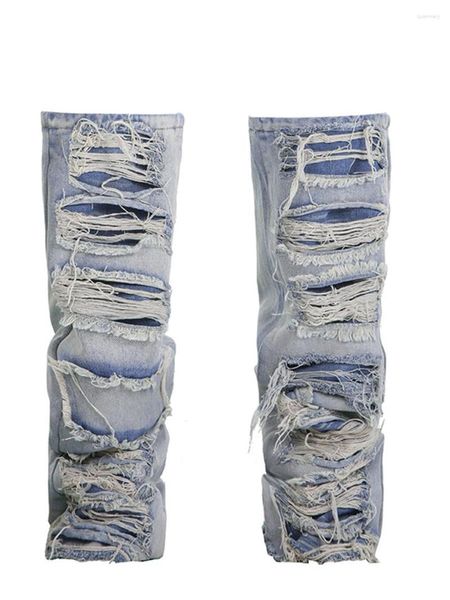 Jeans da donna Donna Vintage Stampa floreale Calzini alti al ginocchio Retro pizzo Calze coscia giapponesi anni '80 anni '90 Harajuku Polsini corti