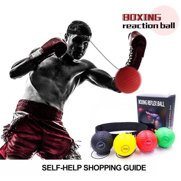 Punching Balls 203040g Boxing Reflex Ball Set 3 livelli di difficoltà Palle da boxe Fascia regolabile Punzonatura Velocità Reazione Agility Training 230808