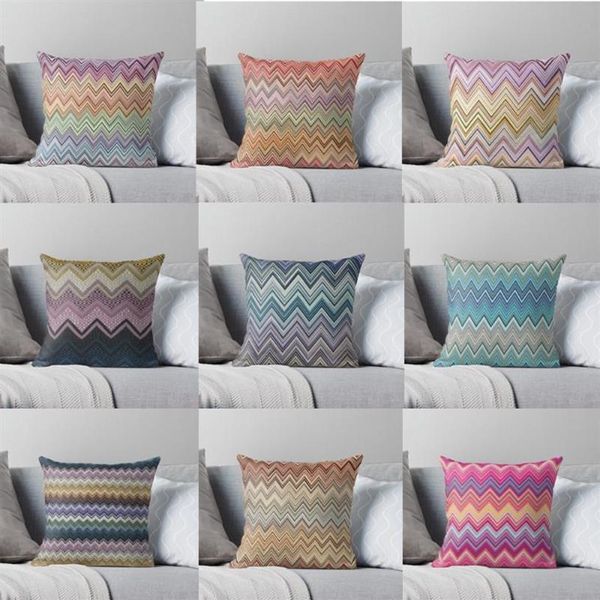 Подушка корпус Missoni home Zigzag Throw Martroom Difa Difa Anime Bde Fashion Powdowcase CasePillow174b