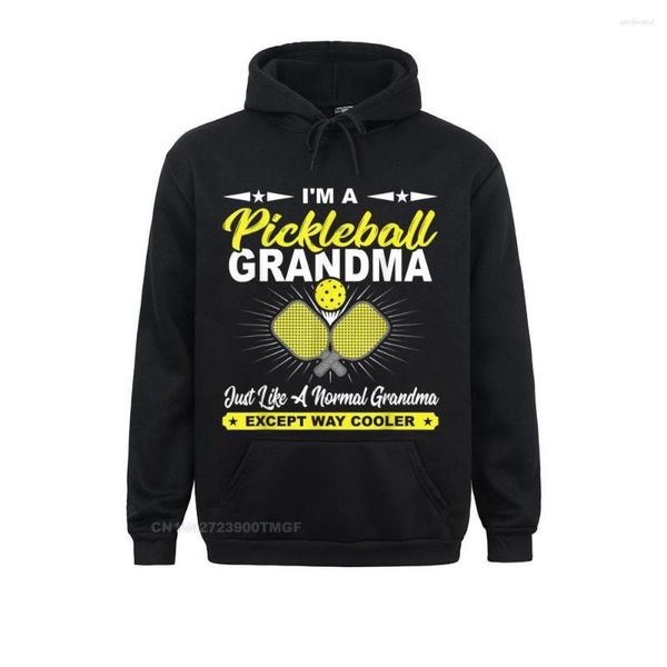 Erkek Hoodies Giysileri Komik Pickleball Büyükanne Oyuncusu Hoodie Yaz Erkek Sokak Giyim İnce Fit Özel