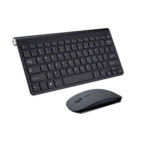 Портативная мини-беспроводная блюэтут-совместимая клавиатура 24 ГГц и мышь для планшета для планшета