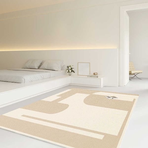 Projetos de jardim bege carpete jogos quarto quintal sofá personalizado luxo tapete de pelúcia nórdico Alfombras acessórios para casa HKD230809