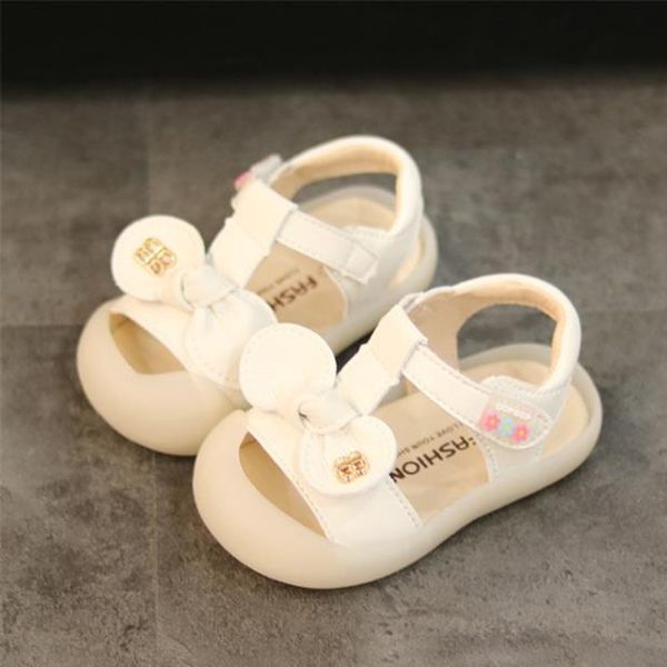 Sandalen Baby Mädchen Sommer Weichen Boden Nicht-slip Bogen-knoten Kinder Kinder Anti-kollision Strand Säuglings Kleinkind Schuhe sandalen