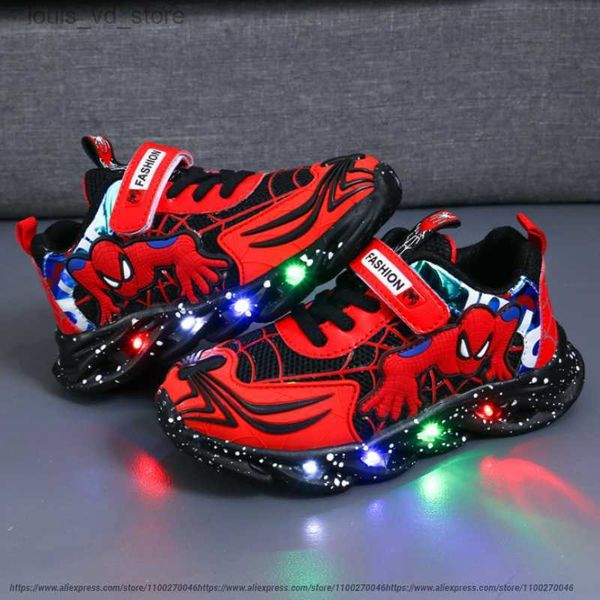 Kinder Casual Schuhe Baby Mädchen Jungen Schuhe LED Beleuchtete Kinder Schwarz Rot Bequeme Turnschuhe Infant Tennis Schuhe T230809