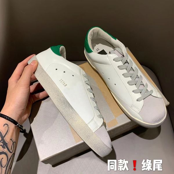 Sapatos de designer de moda Real Luxury Leather Couro Handmade Multicolor Gradient Sneakers Technical Man Women Women Famous Shoe Casual Shoes Trainers Brand 047