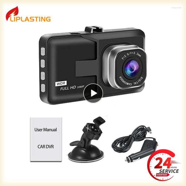 Videocamere Registratore di guida a specchio da 3 pollici Dvr per auto portatile Accessori video a grande schermo Dashcam Full Hd 1080p Dash Camera