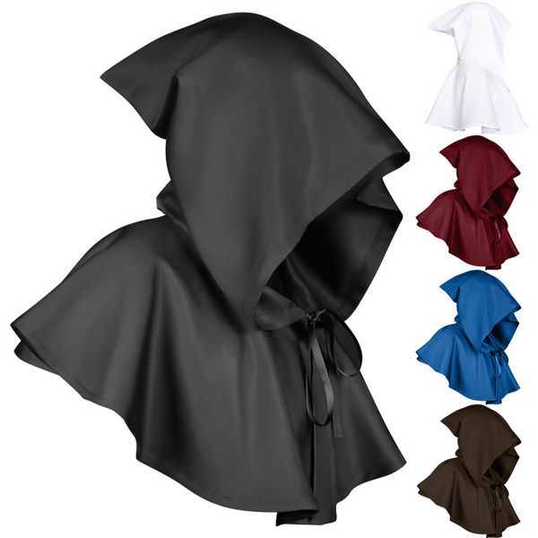 Acessórios Halloween COS Roupas Death Cloak Chapéu Medieval Capa Adulto Chapéu Tamanho Único