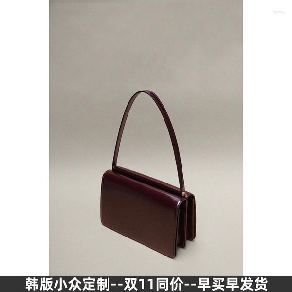 Abendtaschen Südkorea Nischendesign Herbst und Winter Scharniertasche Schultertasche Leder 2023