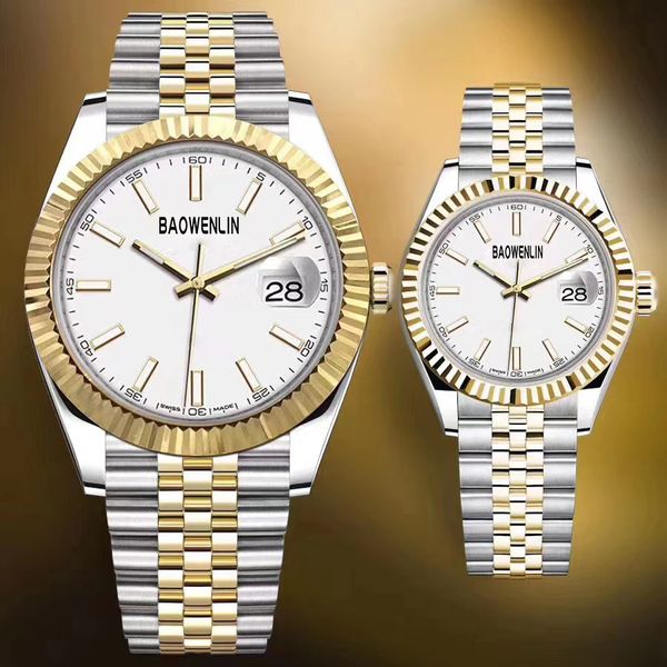 Mens Watch Woman Holluwatch 41 36 31mm Su Geçirmez Aydınlık Datjust Saat Mekanik Otomatik AAA Hareketi Saatler Tasarımcı Saati Kadın Gümüş ve Altın İstiridye