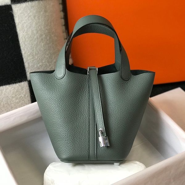 10A hochwertige Eimertaschen, Luxus-Geldbörse, Geldbörsen, Umhängetasche, Designer-Tasche, Damenhandtasche, Umhängetaschen, echtes Leder, Feeder-Tasche mit Box