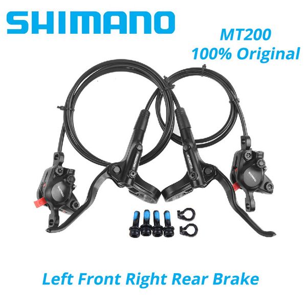 Fahrradumwerfer Original Shimano MT200 MT201 M315 MTB Mountain Hydraulische Scheibenbremse Bremsen 2 Kolben 3 Finger Stahlhebel BLMT200 230808