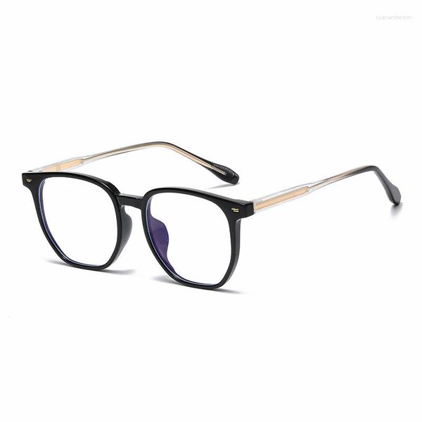 Sonnenbrille, Anti-Blaulicht, TR90, übergroße Brille, Retro-Mode, Unisex-Design, Pin-Bügel, langlebige Brille mit Metallscharnier