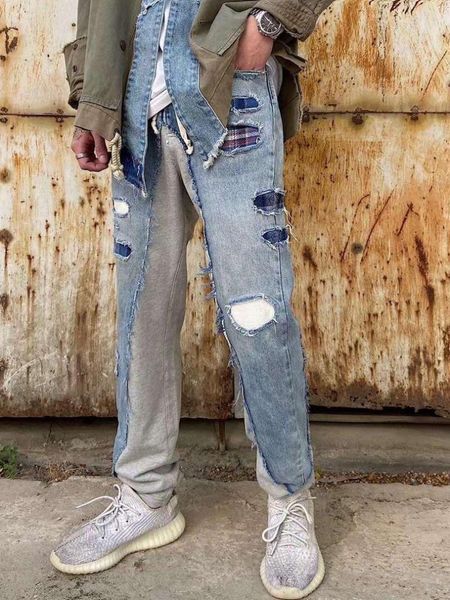 Jeans da uomo AL50711 Fashion 2023 Runway Luxury European Design Party Style Clothing