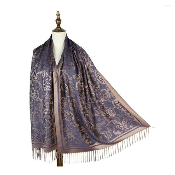 Schals Winter Paisley Schal Frauen Gewebt Lange Schals Mode Cape Jacquard Pashmina Hijabs Femme Muffler Stola Mujer Wrap