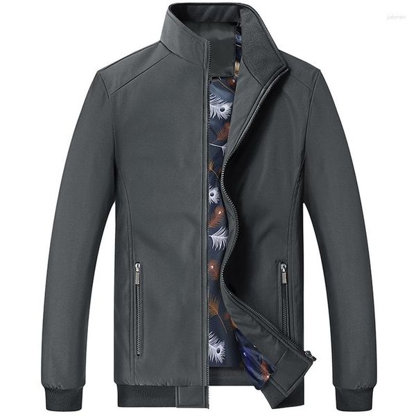 Jaquetas Masculinas Jaqueta Masculina M-6XL 7XL 8XL Primavera Outono Masculina Fina Cor Sólida Top Coat Casual Jaquetas Casacos de Negócios