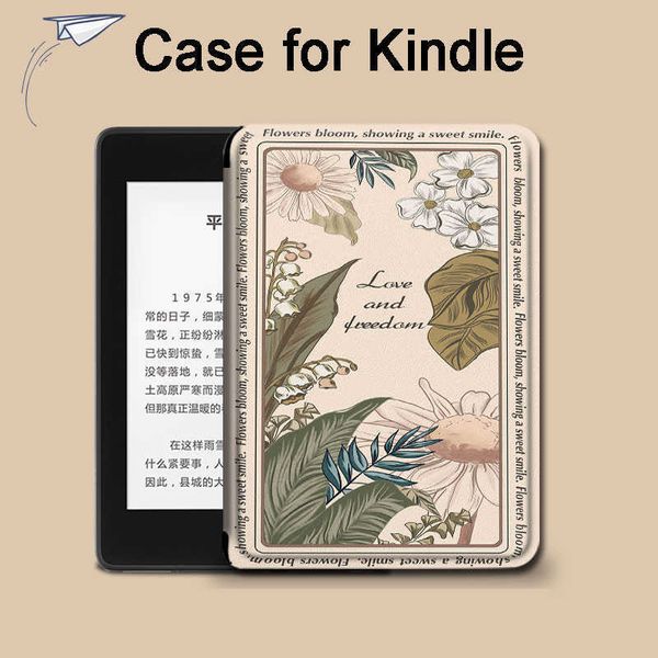 Kindle Paperwhite için 4 PQ94WIF KPW4 KADAR VINTAGE yaprakları ve Kindle Paperwhite 2021 Kapak M2L3ek Telet Capa Para HKD230809