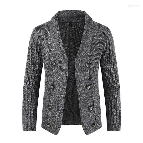 Herrenpullover Herren Strickjacke Strickpullover 2023 Herbst- und Winterstrickjacke Externe Abnutzung Schlanke Kleidung