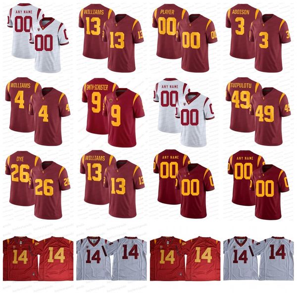 NCAA USC Trojans Football Jersey 13 Caleb Williams 3 Аддисон Марио Уильямс Трэвис Дай Тули Тупулоту Озеро Макри Остин Джонс Кален Баллок Реджи Буш Поламалу