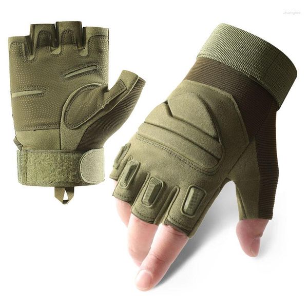 Спортивные перчатки тактические не без пальцев мужская военная борьба против скольжения армия на открытом воздухе охота на велосипед