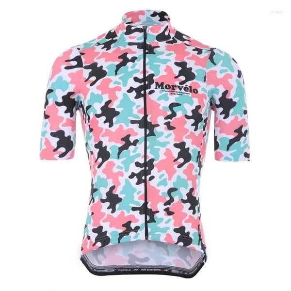 Гоночные куртки розовые черные голубые велосипедные майки Men 2023 Последнее прибытие MTB Road Bike Riding Clothing Изнотная спортивная рубашка Coolmax