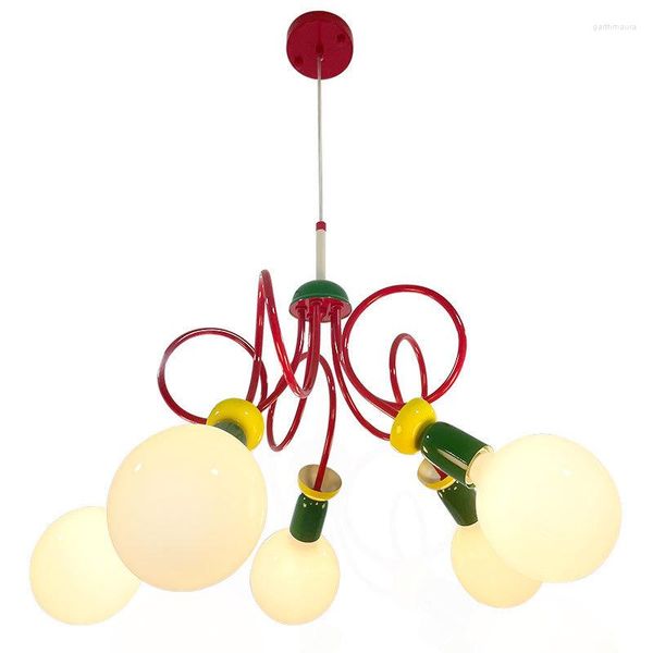 Lampadari Illuminazione moderna E27 Memphis Design Style Soffitto a LED per camera da letto Sala da pranzo per bambini Lampada da studio per studio