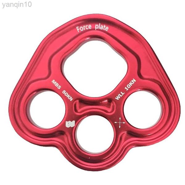 Proteção da rocha 35kn escalada alumínio Plaw Rigging Multi Anchor Plate para ancoragem de vários pontos Ferramenta de escalada ao ar livre HKD230810