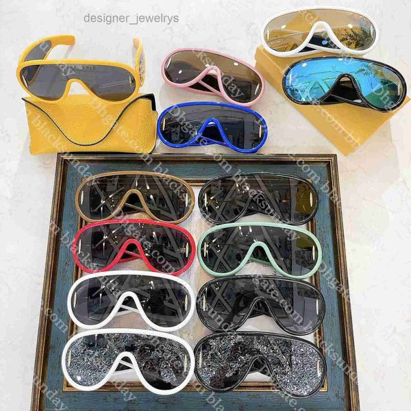 Tasarımcı güneş gözlüğü lüks güneş gözlüğü lüks erkekler için moda dalga maskesi yüksek kaliteli kutuplaşmış açık bisiklet gözlükleri moda güneş gözlükleri