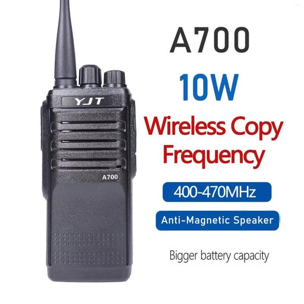 Walkie Talkie YJT A700 10W Handy Uzun menzilli Profesional Talkie-Walkie İnşaat ve Güvenlik