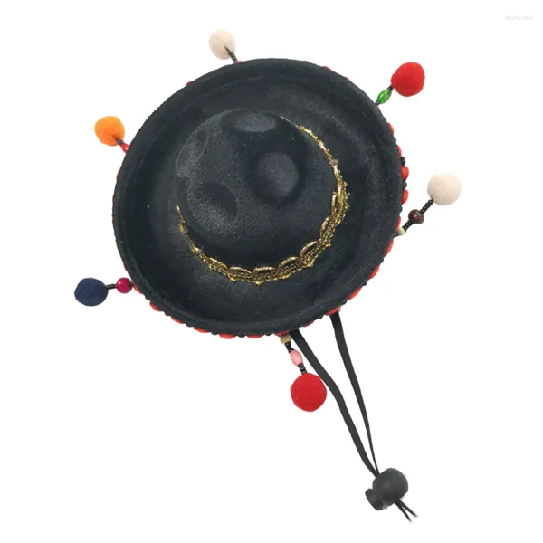 Bandane Hairball Hat Mini Mexico Divertente Tessitura casual Carnival Po Puntelli Bomboniere Forniture con sottogola