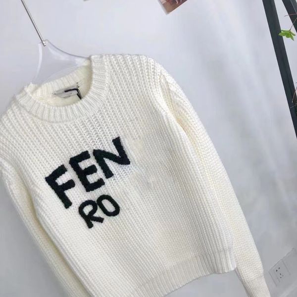 Maglioni da donna Designer maglione pullover lavorato a maglia a righe bianche e verdi con lettere classiche abbinate per uomo donna 2601