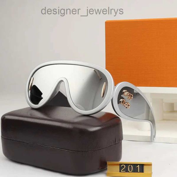 2024 Дизайнерские солнцезащитные очки, модные солнцезащитные очки, волновая маска 40108, большая оправа, женские и мужские поляризационные очки, ацетатное волокно, хип-хоп, роскошная классика, UV400, защитные очки