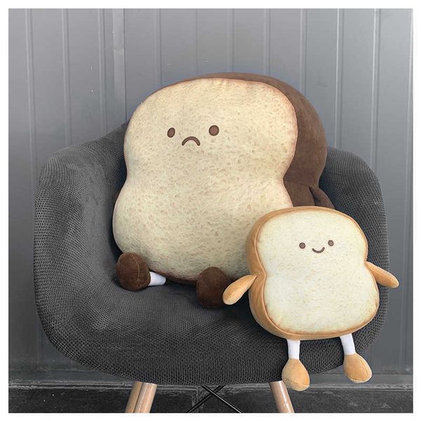 Gefüllte Plüschtiere Toast Brot Essen Plüschtier Gefülltes Sofa Cartoon Puppe Spielzeug oder Kinder Erwachsene Geschenk Zuhause Schlafzimmer Dekor Geburtstag