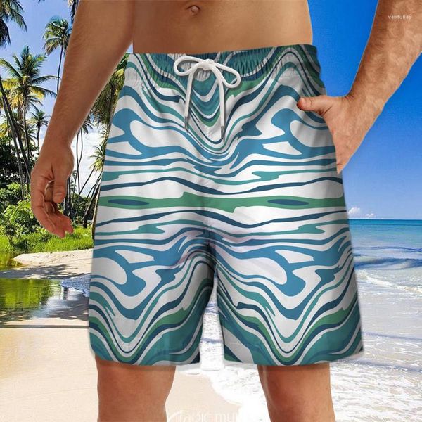 Herren-Shorts The Swimming Board Retro Seal Lion Washed Fast Dry Heavy Beach