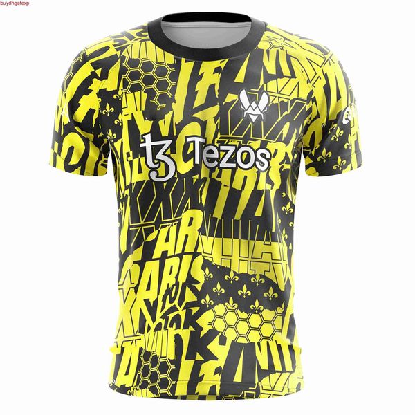 2023 Team eSports Herren- und Frauen-T-Shirts französische Maillot Vitalität Special Jersey Neueste Uniform CSGO Zywoo Tees Shirt Sommer Kurzarm Kleidung