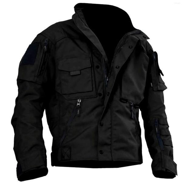 Мужские куртки тактическая куртка мужчин военный специальный агент -резистентный грузовый на открытом воздухе мотоцикл Swat Army Commest Hover Высокое качество