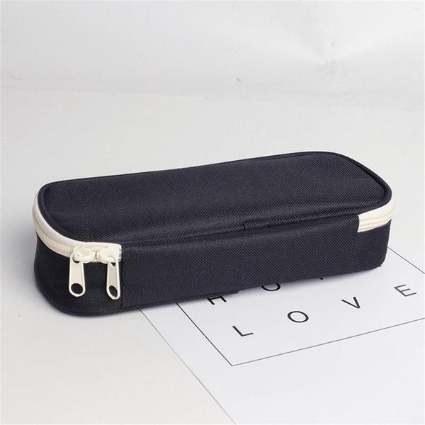 Lagerung Taschen Kreative Bleistift Fall Große Kapazität Student Stoff Tasche Beutel Marker Stift Schreibwaren Organizer Halter Mit