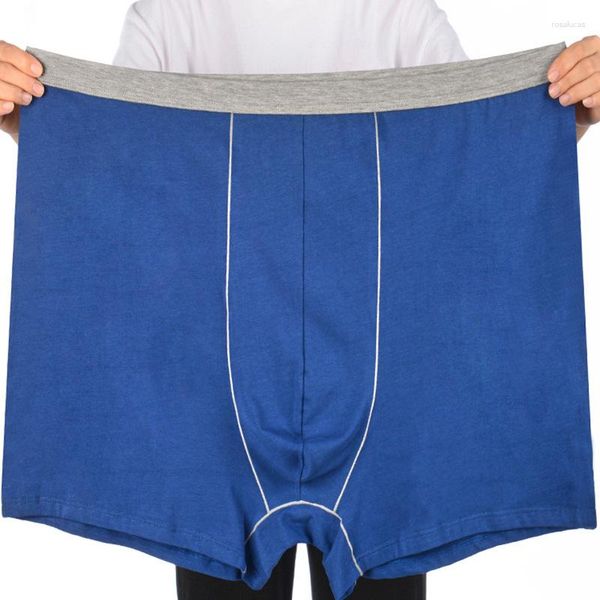 Mutande Boxer da uomo Taglie forti Pantaloncini larghi Biancheria intima in cotone traspirante 10XL