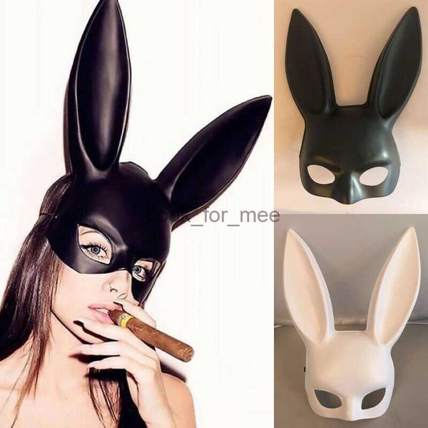 Halloween Women Halloween Sexy Bunny Masks Cosplay Masks Rabbit Ears Masks Acessórios de traje de boate de barra de festa HKD230810