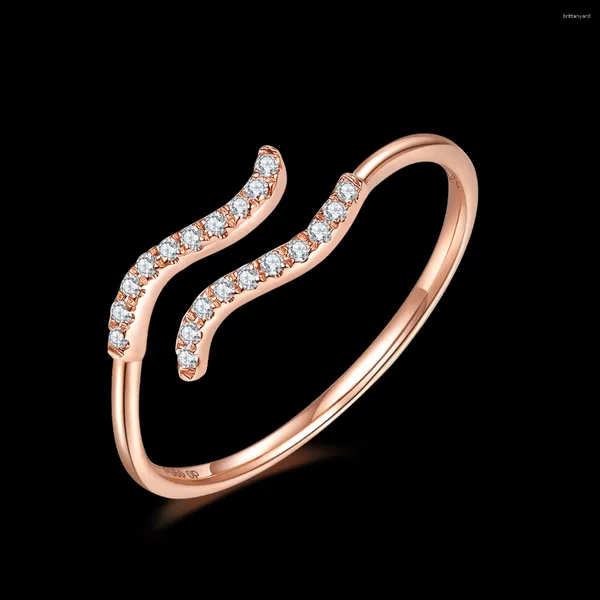 Кластерные кольца 2023 Мода 18K Золотая лаборатория выращенные бриллиантовые кольцо Женщины ювелирные украшения aquarius Zodiac для свадьбы