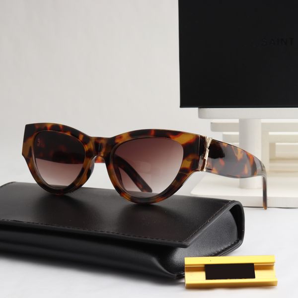 Sl Small Cat Eye Womens Designer occhiali da sole Oval Sun Protection per viaggiare gli occhiali personalizzati abbinati in scatola da donna occhiali da donna