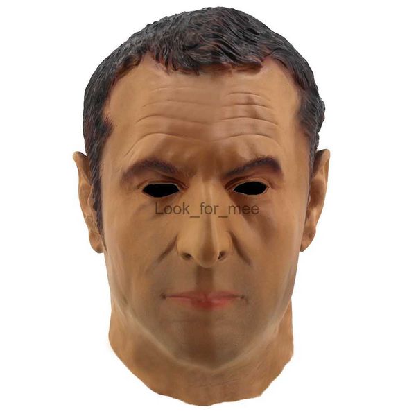 Novo homem realista máscara de borracha cosplay masculina máscara de látex masculino Capacete de cosplay Capacete de cabeça completa Man HKD230810