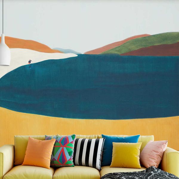 Tapeçarias estilo simples decoração de casa tapeçaria hippie boêmio decoração nordic montanha tapeçaria quarto parede pendurado tapete praia