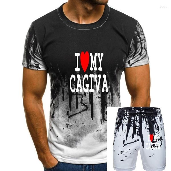 Erkek Tişörtleri Cagiva Premium Kaliteli Gömlek Motosiklet Biker Tshirt Hediyesi Seviyorum