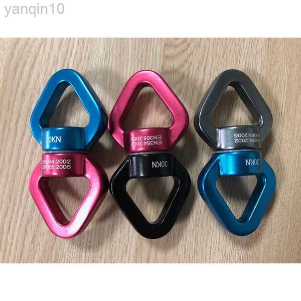 Accessori per yoga da 30kn Rocce 30kn Ring gimbal connettore rotante rotante rotante rotazionale swing spinner corda girevole hkd230811